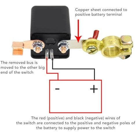 aqxreight Remote 12V Car Battery Disconnect Switch Wireless Control Kit