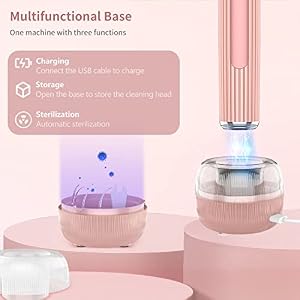 Wi-Fi Visual Ultrasonic Teeth Cleaner Plaque Remover Kit Pink