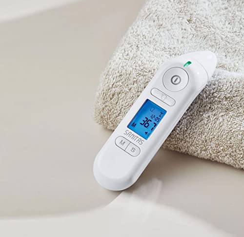 Sanitas SFT 79 Multifunction Thermometer – Ear & Forehead, Optical Alarm