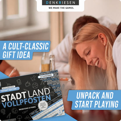 DENKRIESEN Stadt Land Vollpfosten Expert Edition 'Knowledge is Power' (German Version)
