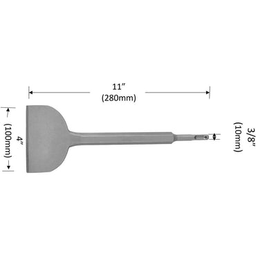 4 Inch Wide Tile & Thinset Scaling Chisel