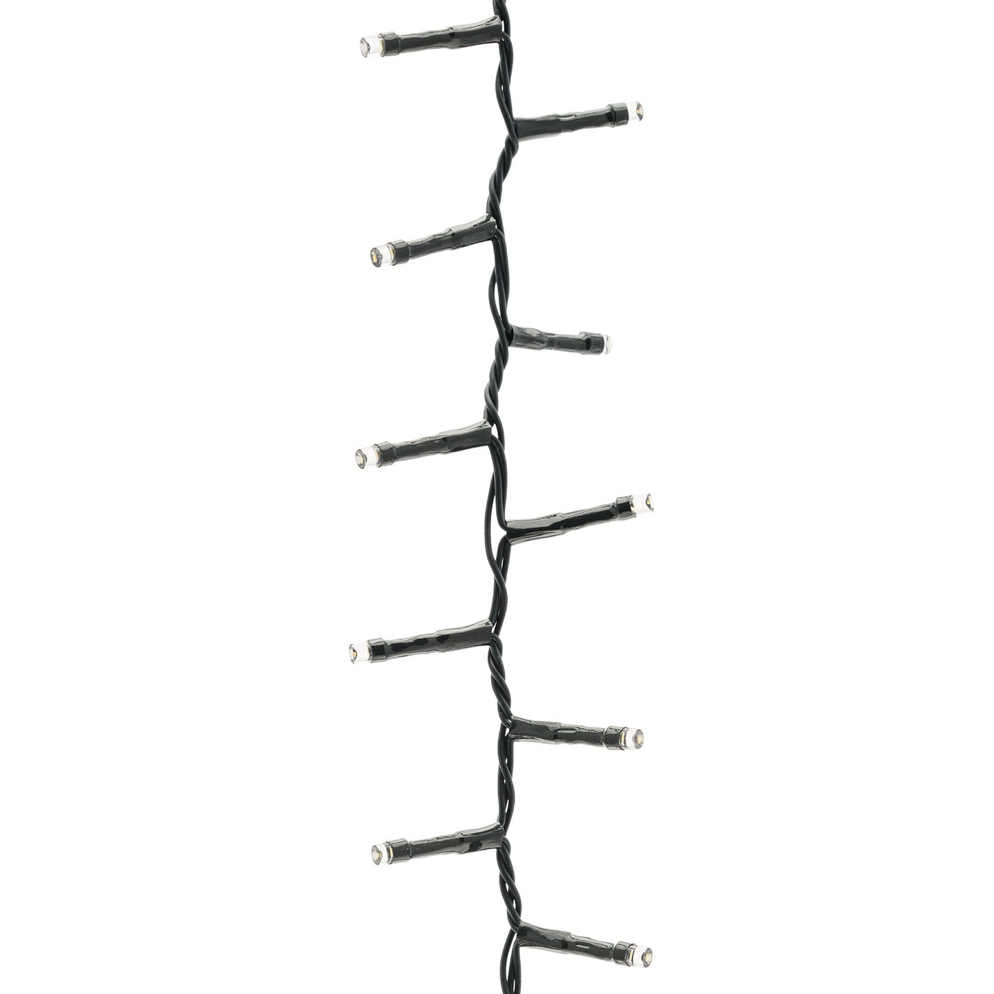 20m 1000 LED Warm White Mini Cluster String Lights, Green Cable, Indoor/Outdoor