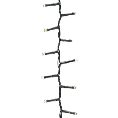 20m 1000 LED Warm White Mini Cluster String Lights, Green Cable, Indoor/Outdoor