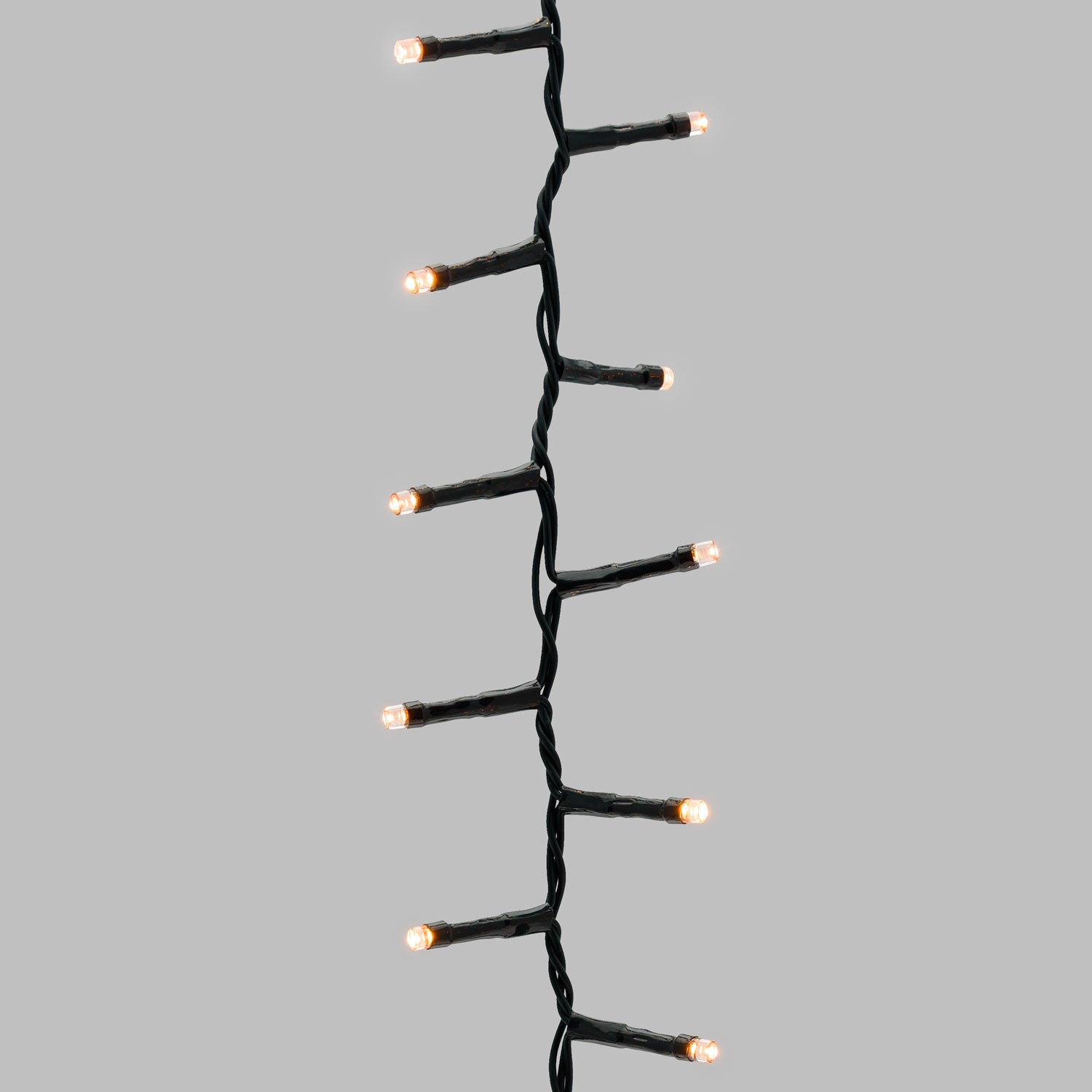 20m 1000 LED Warm White Mini Cluster String Lights, Green Cable, Indoor/Outdoor