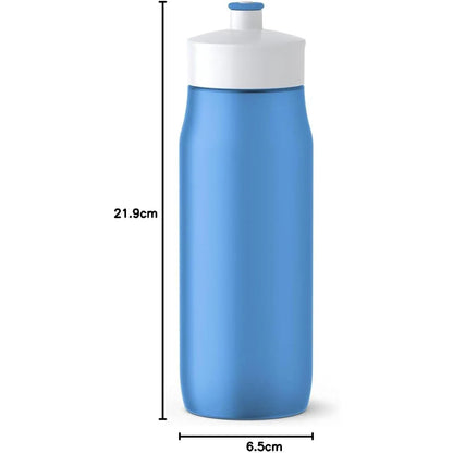 Emsa Blue 0.6L Leak‑Proof Squeeze Bottle with Soft Touch - Gomix Brands Outlet