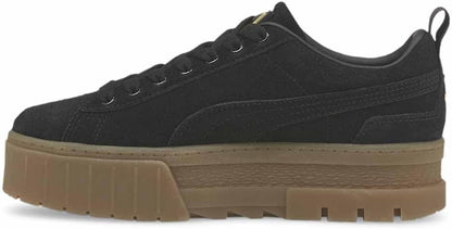 PUMA Mayze Black Team Gold Women's Platform Sneakers - Stylish & Comfortable