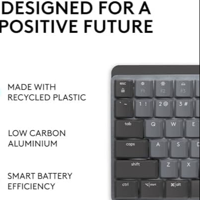 Logitech MX Mechanical Mini Wireless Illuminated Clicky Keyboard