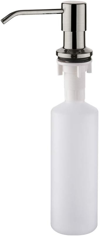 Ibergrif M34027 Kitchen Sink Built-in Soap Dispenser, 400ml Stainless Steel 360° Rotation Nozzle