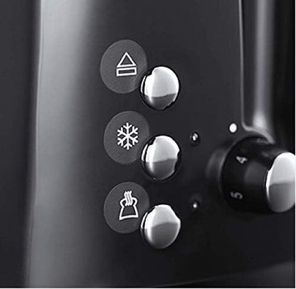 Russell Hobbs Textures 2-Slice Cast Iron Toaster with Wide Slots