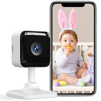 GNCC 1080P Smart WiFi Baby Monitor: Night Vision, 2-Way Audio, Alexa Compatible