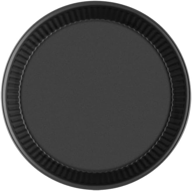 Formegolose 24cm Flan Tin with Double Non-Stick Steel Coating Black