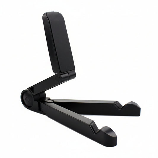 J/E Adjustable Folding ABS Phone Tablet Stand Black