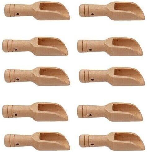 Wooden Mini Scoop Set for Salt Sugar Coffee