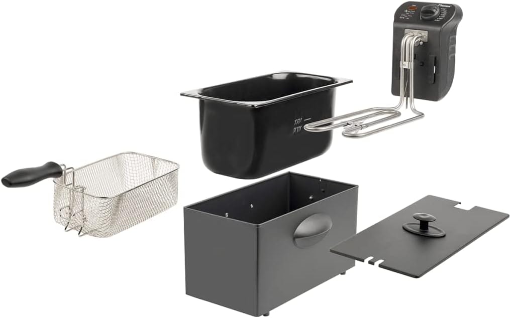 Bestron 2000W Deep Fryer 3.5L Cool Zone Black