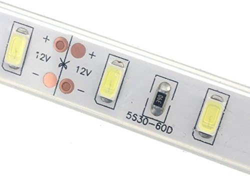 MASUNN 1M 5630 SMD LED Silicone Strip Waterproof Cool White 12V