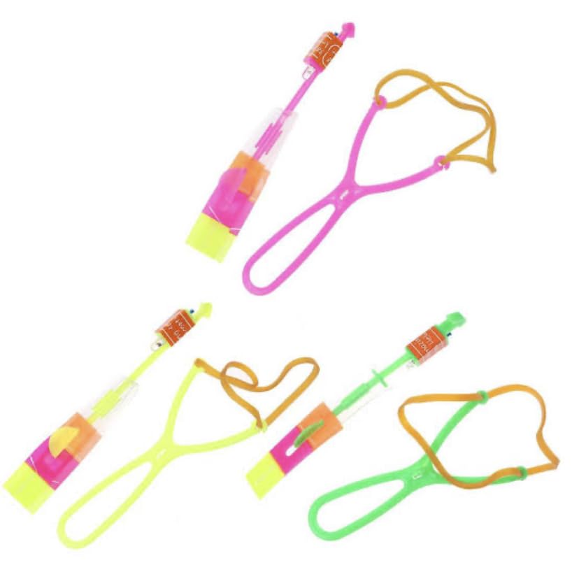 WANNA PARTY Rubber Slingshot Gulel Toy Favors 4 Pc Multicolor