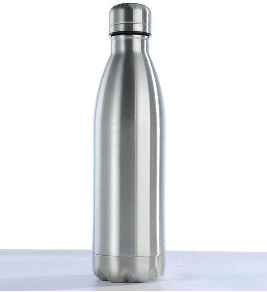 Generic 500ml Double‑Wall Stainless Steel Silver Water Bottle