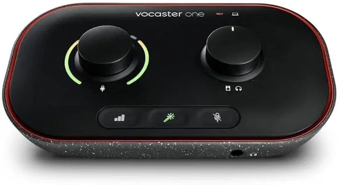 Focusrite Vocaster One Compact Podcasting Interface with Auto Gain Loopback - Gomix Brands Outlet