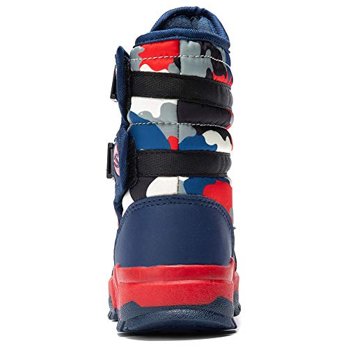 UBFEN Girls Winter Snow Boots: Warm, Waterproof, Slip-Resistant High-Top Shoes