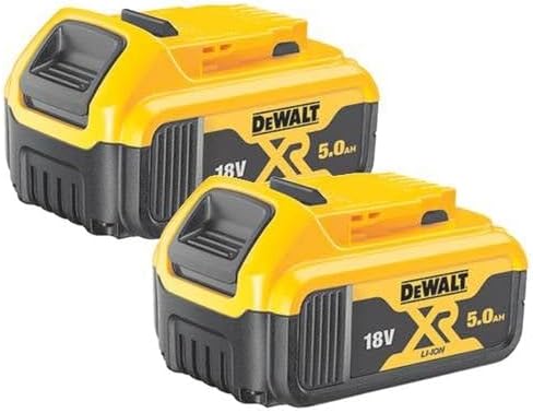 DEWALT 18V 5Ah Battery Starter Kit – 2 Powerful Li‑Ion Sliding Batteries