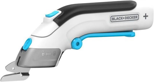 Black+Decker 3.6V Cordless Electric Scissors: Versatile Cutting Tool for Crafts, Fabric, Leather