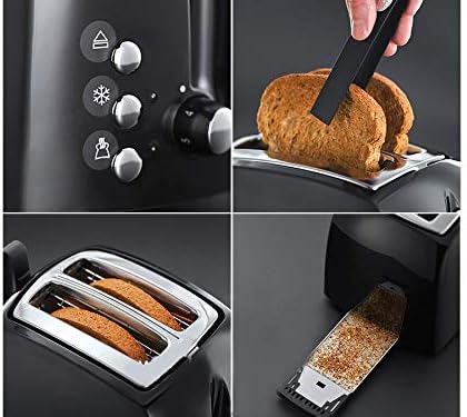 Russell Hobbs Textures 2-Slice Cast Iron Toaster with Wide Slots
