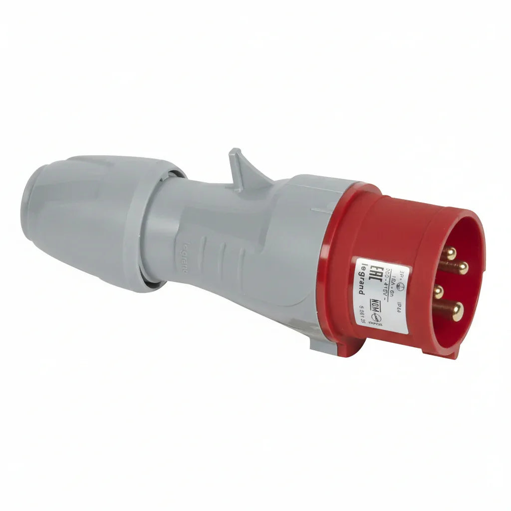 LEGRAND Red CEE 16A 4 Pin Plug With IP44 IK09 Protection Gomix Brands legrand-red-cee-16a-4-pin-plug-with-ip44-ik09-protection-gomix-brands