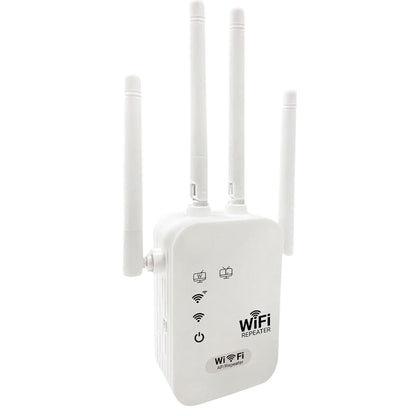 trenzu Single Band 2.4GHz WiFi Range Extender 300Mbps White