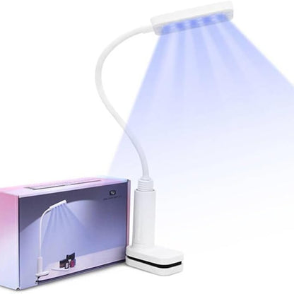 2-in-1 LED UV Nail Lamp with Flexible Gooseneck Clip