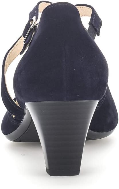 Gabor Women's Blue Atlantic Closed-Toe Leather Pump with 2‑inch Heel