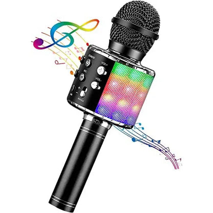 ShinePick 4-in-1 Wireless Karaoke Microphone with LED Lights - Gomix Brands Outlet