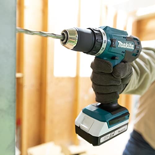 Makita DF488D002 Cordless Drill: 18V Li-Ion Power, 2 Batteries, Charger, Case