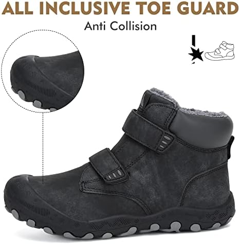 Mishansha Kids Hiking Boots Water-Resistant Anti-Collision Non-Slip Outdoor Trekking Shoes