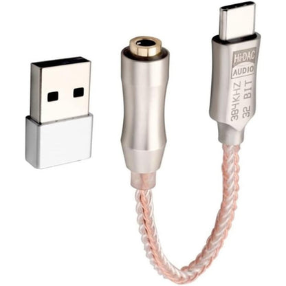 USB Type C to 3.5mm Audio Interface ALC5686 HiFi DAC Headphone Amplifier Digital Audio Decoding Converter