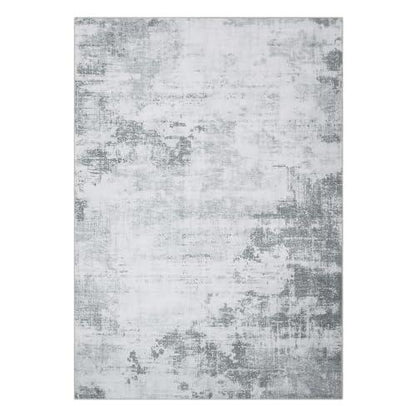 Zacoo 9x12 Washable Non Slip Chenille Area Rug Blue Tan - Gomix Brands Outlet