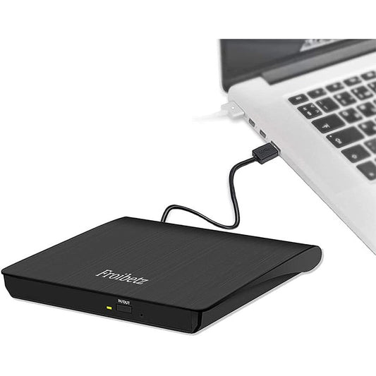 Froibetz External USB 3.0 DVD-RW CD-RW Burner Drive with Card Reader