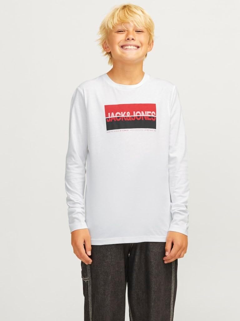 JACK&JONES JUNIOR Boys Long Sleeve Tee LS Crew Neck Jnr Shirt