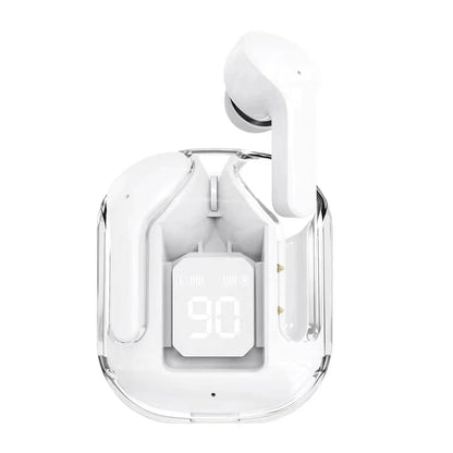 Air31 Transparent Wireless Earbuds: Bluetooth 5.3, Deep Bass Hi-Fi Stereo Sound
