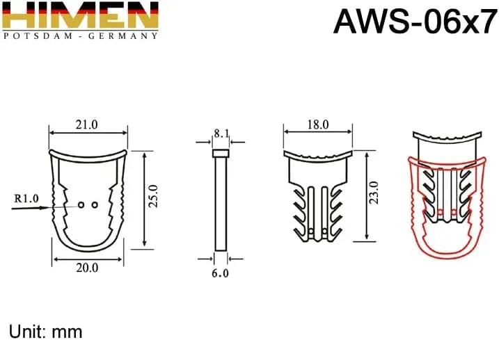 HIMEN Red Plastic Plumes with 300mm Wire Rope – 100 Count - Gomix Brands Outlet
