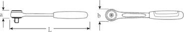 Stahlwille 3/8 Articulated Ratchet
