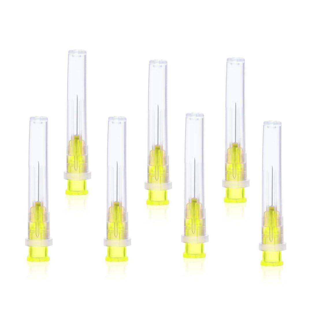 Premium Pack of 100 Stainless Steel 30G 1/2‑inch Dispensing Tubes