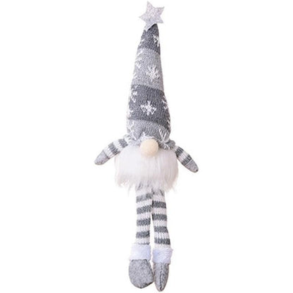 Handcrafted Plush Christmas Elf Ornament with LED Light – Festive Décor