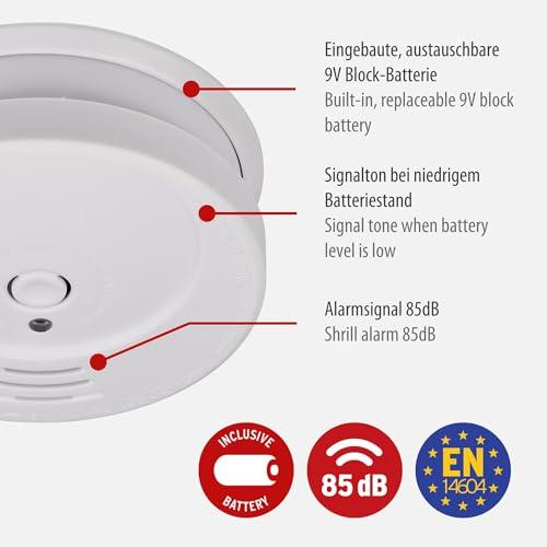 Brennenstuhl RM C 9010 Triple Smoke Detector with Replaceable Battery - Gomix Brands Outlet