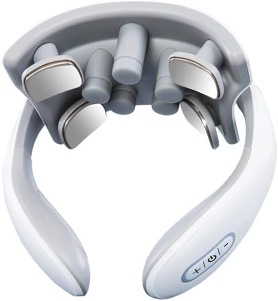Four-Head Neck Massager with Heat Vibration Pulse Adjustable Intensity