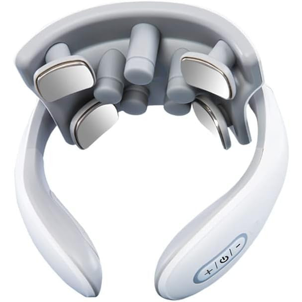 Four-Head Neck Massager with Heat Vibration Pulse Adjustable Intensity