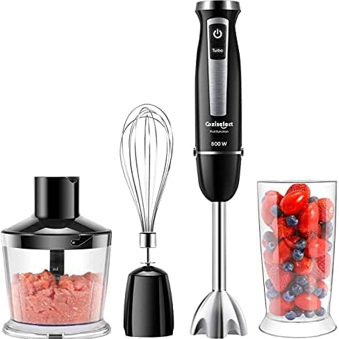 Coziselect HE-2507S 4-in-1 Hand Blender 800W Black