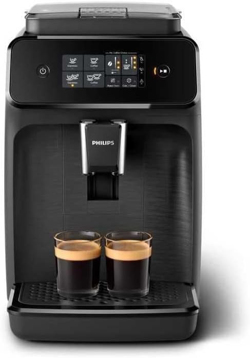 Philips 1200 Series Automatic Espresso Machine: Fresh Brewed Coffee & Milk Frother