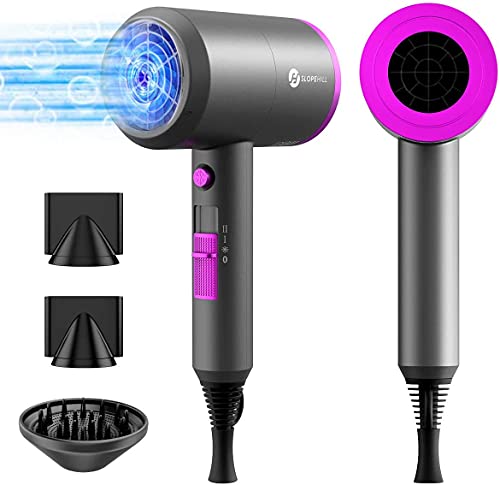 Slopehill 1800W Ionic Hair Dryer with Dual Concentrators