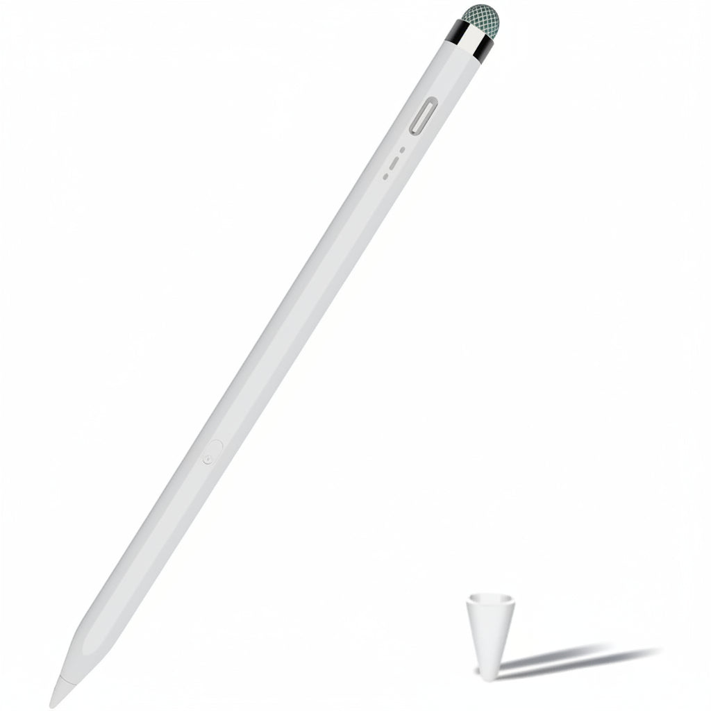 YAGFK DP02 Dual-Tip Stylus Pen USB-C Rechargeable Magnetic Aluminum White