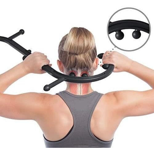 Sokiss S-Shaped Deep Tissue Self Trigger Point Massage Stick Black